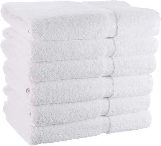 JENNY DENIAL 100% Cotton Super Soft & absorvent White Hand Towel | Face Towel | Wash Basin | Kitchen Towel | Spa | Saloon Small and Medium Size Combo Pack of