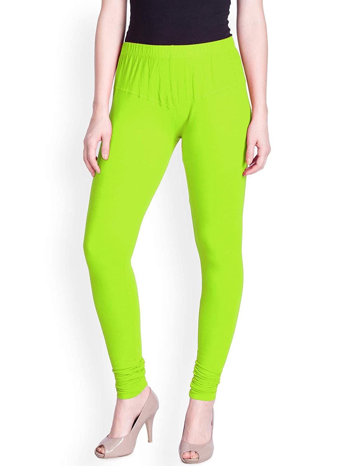 SCTC 100% Cotton Lycra Fully Stretchable Ankle Length Churidar Slim fit & Skin fit Leggings for Girls and Women Bottom wear Free Size Pack of 1pcs