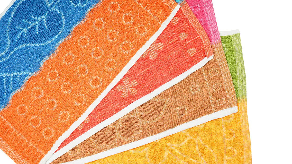 JENNY DENIAL Cotton Small Size Hand Towels Set of 12 Soft & Super Absorbent for Kitchen 250 GSM Size 10 * 17 Inch