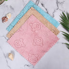 Jenny Denial soft microfiber terry baby face towel with bear motif