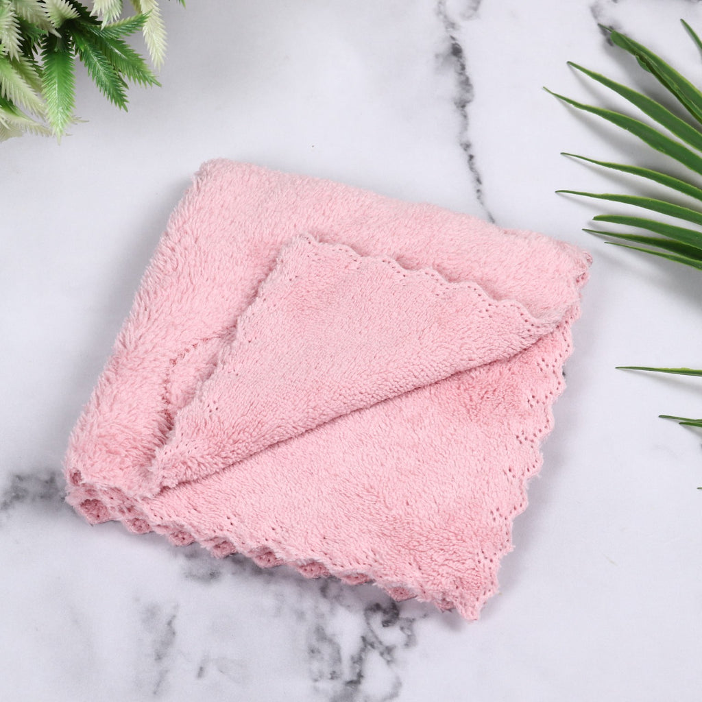 Jenny Denial soft microfiber terry baby face towel with bear motif