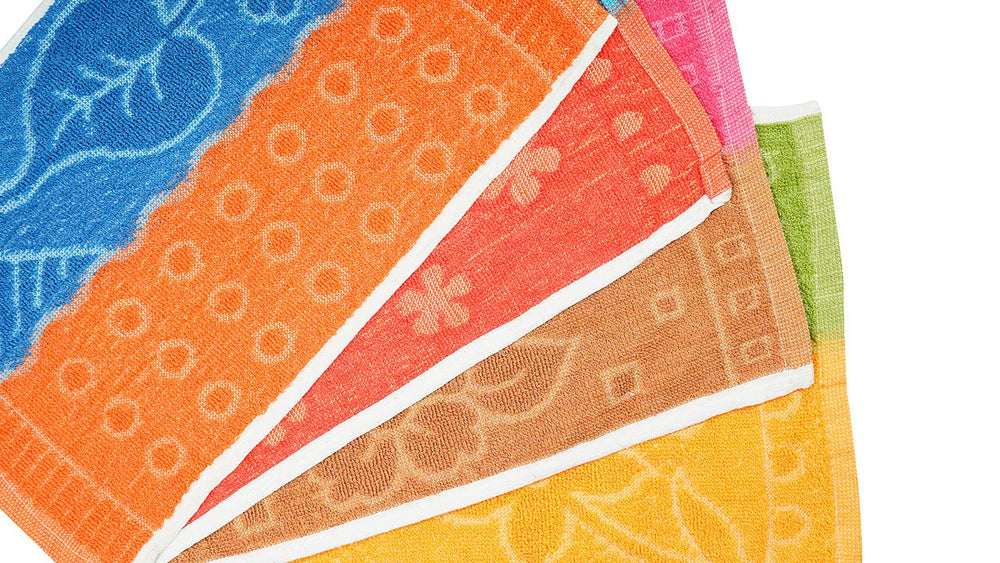 JENNY DENIAL Cotton Small Size Hand Towels Set of 12 Soft & Super Absorbent for Kitchen 250 GSM Size 10 * 17 Inch