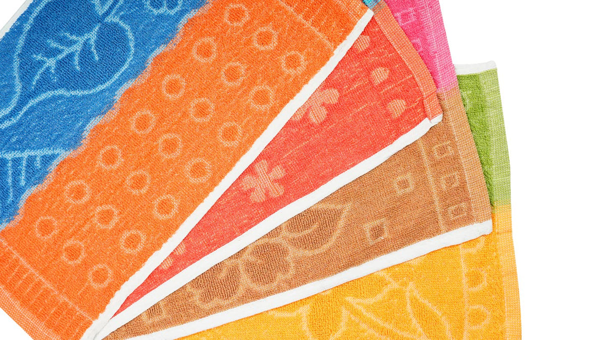 JENNY DENIAL 100% Cotton Face Towel Set of 12 Soft & Absorbent (Size:: Small) Color:: Multicolor 300 GSM