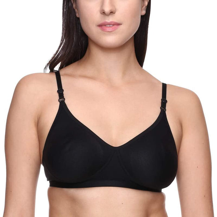 SCTC 100% Cotton Girls/Women's Everyday Wire Free (Non Wire) Non Padded B-Cup Seamless | T-Shirt | Full Coverage Bra Pack of 1 Color:: (May be Vary)