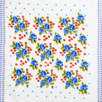 JENNY DENIAL 100% Cotton Velvet Face Towel Set of 12 Soft & Absorbent (Size:: Small) Floral Print