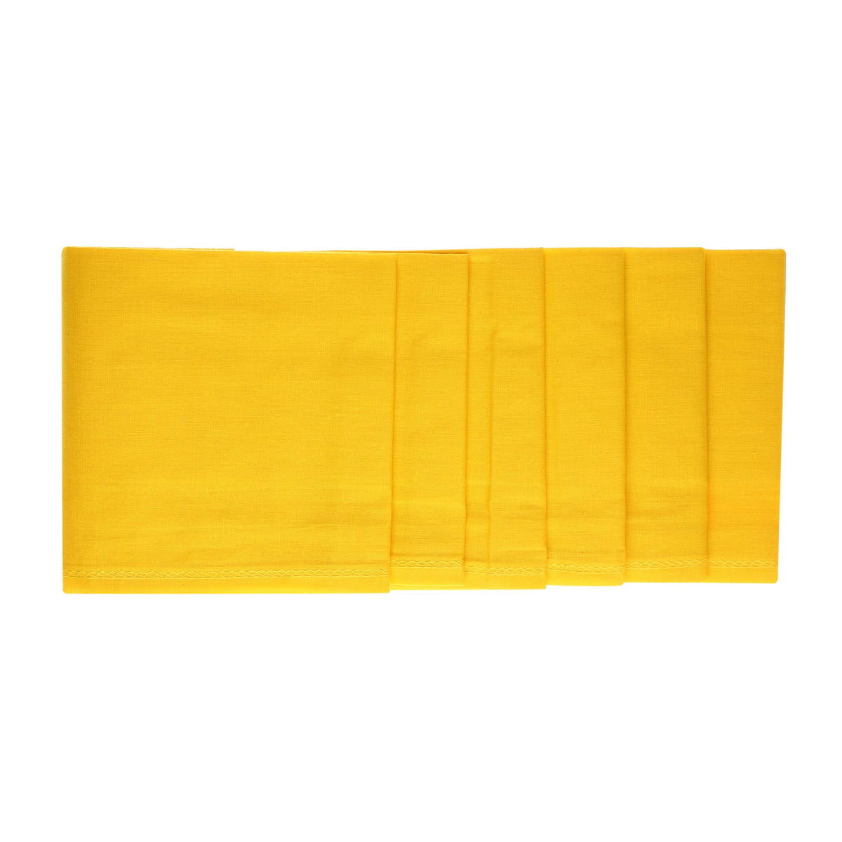JENNY DENIAL 100% cotton Yellow handkerchief Rumal for men set of 12 pcs (50 * 50 Cm) hankies