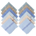 JENNY DENIAL 100% Cotton Multicolor Handkerchief/Rumal for men and boys Big size XXL Size 48 * 48 Cm Strip design Combo Pack