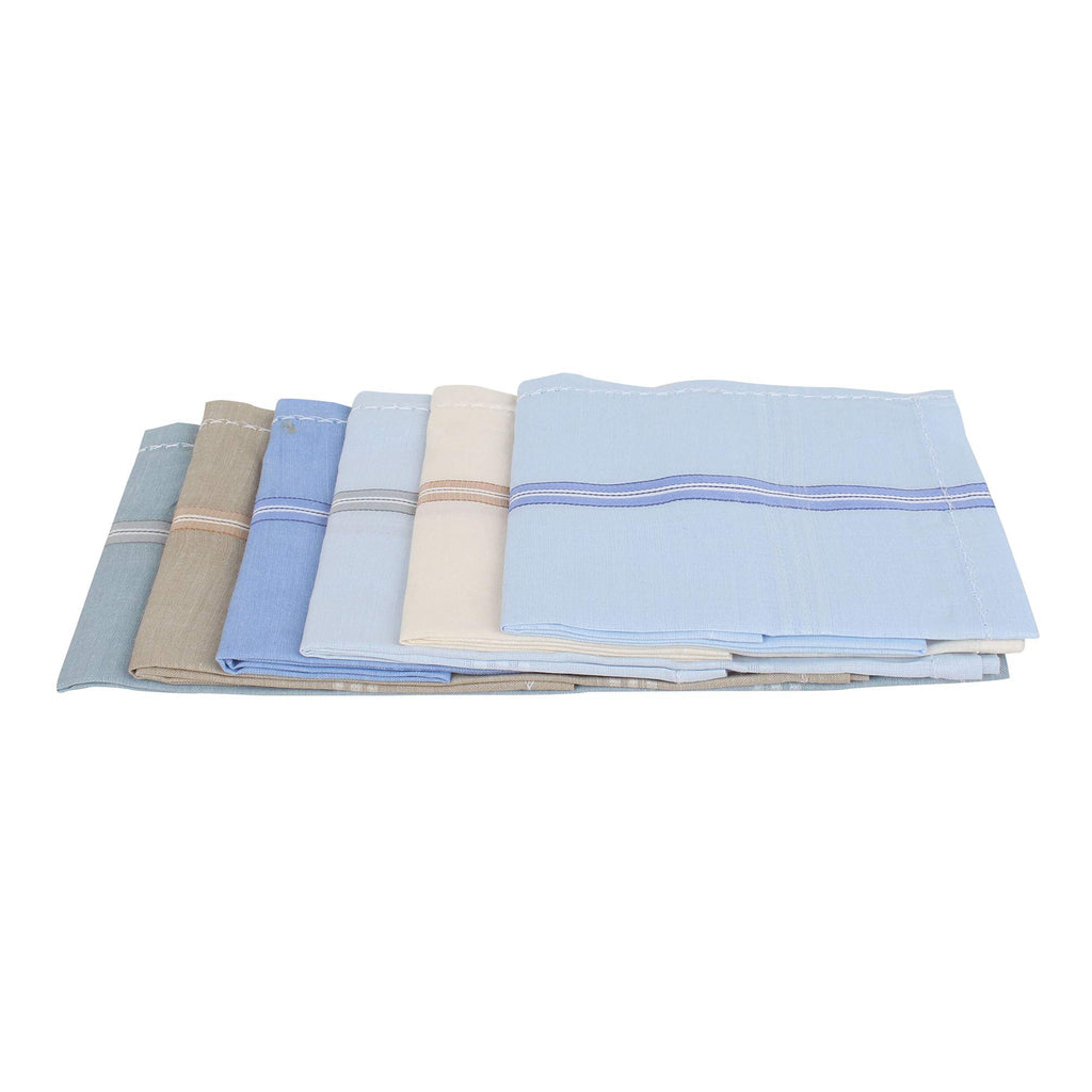JENNY DENIAL PURE COTTON Multicolor RUMAL/handkerchief FOR MEN PACK OF 12 (Size 46 * 46 CM) hankies