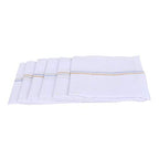 JENNY DENIAL PURE COTTON Multicolor Strips white RUMAL/hnadkerchief FOR MEN PACK OF 06 (Size 46 * 46CM) hankies