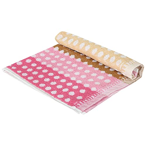 JENNY DENIAL 100% Cotton Hand Towel Set of 4 Soft Multi Color 375 GSM (Size 14 * 21 Inch)