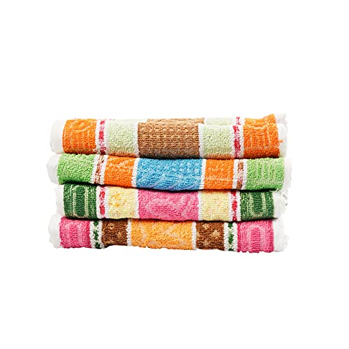 JENNY DENIAL Pure Cotton Hand Towels Set of 12 250 GSM (Size :: Small 10 * 17 Inch)