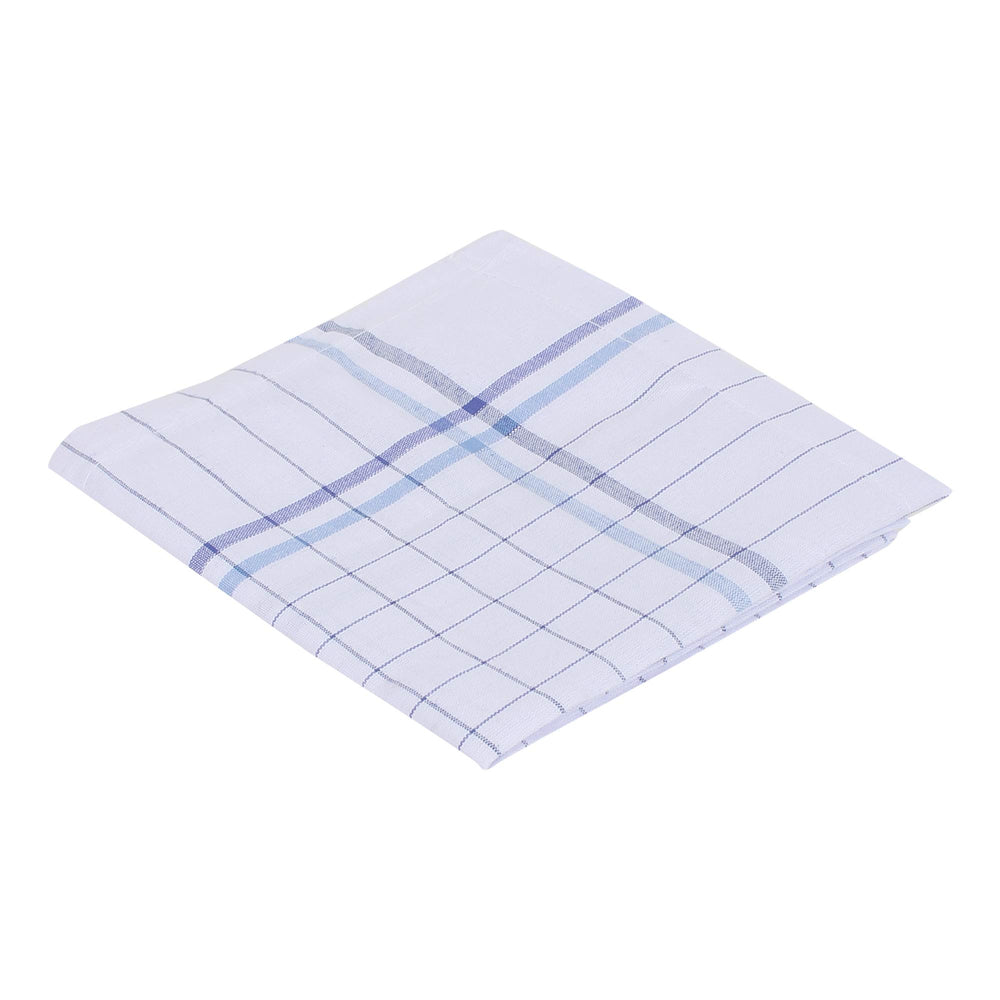 JENNY DENIAL PURE COTTON MULTICOLOR Strips Handkerchief/RUMAL FOR MEN PACK OF 06 (Size 48 * 48 CM)