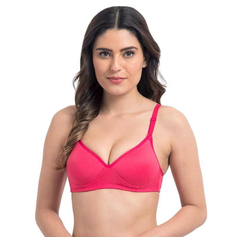 SCTC 100% Cotton Girls/Women's Everyday Wire Free (Non Wire) Non Padded B-Cup Seamless | T-Shirt | Full Coverage Bra Pack of 1 Color:: (May be Vary)