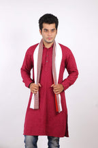 100% Pure Cotton Gamcha/Gomasa for Men 300 GSM Handloom Printed (Size :: Full Size) Stole Color White angocha