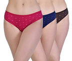 JENNY DENIAL 100% Organic Cotton Panty/Panties/Briefs/Underwear for Women and Girl's (Pack of 3)