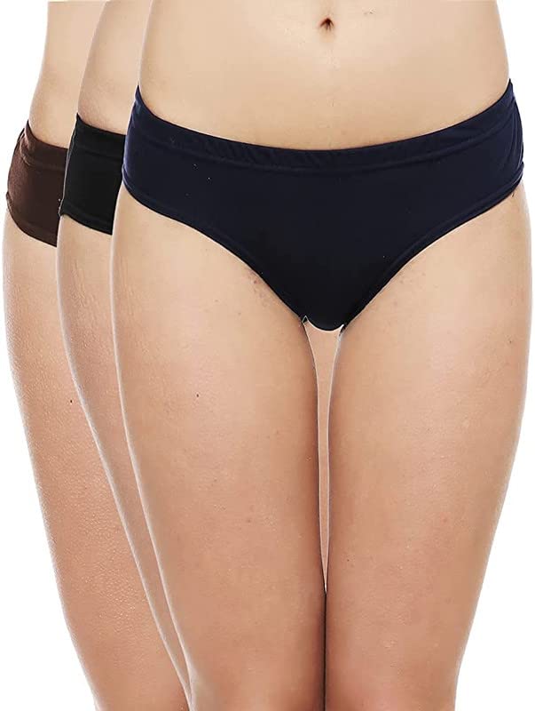 SCTC Women's & Girls Cotton Hipster high Waist Plain Underwear Panties/Panty Multicolor Pack of