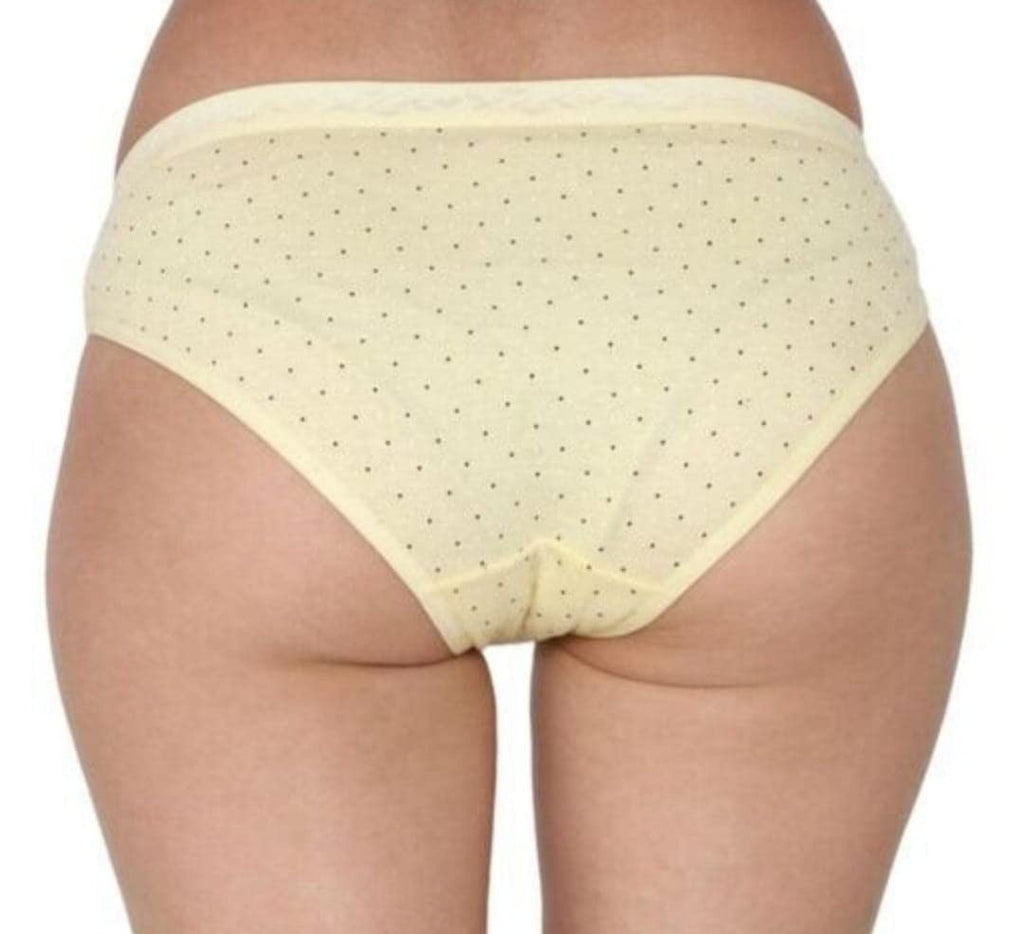 SCTC® Cotton Hosiery for Womens/Girls Medium Size Hipster Panties | Panty| Briefs for Daily Used Dot Printed Combo Pack::