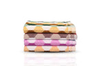 JENNY DENIAL 100% Cotton Hand Towels Set of 4 Soft (400 GSM) Multicolor (Size 14 * 21 Inch) Medium