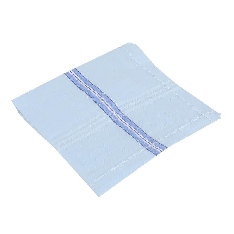 JENNY DENIAL 100% Cotton Multicolor Handkerchief/Rumal for men and boys Big size XXL Size 48 * 48 Cm Strip design Combo Pack