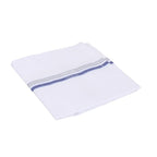 JENNY DENIAL 100% CottoN White Handkerchief/Rumal for men and boys Big size XXL Size 48 * 48 Cm Strip design Combo Pack