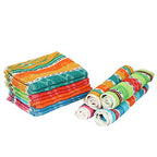 JENNY DENIAL 100% Cotton 275 GSM Hand Napkin Towel Set of Soft Multi Color (Size 11 * 17 Inch)