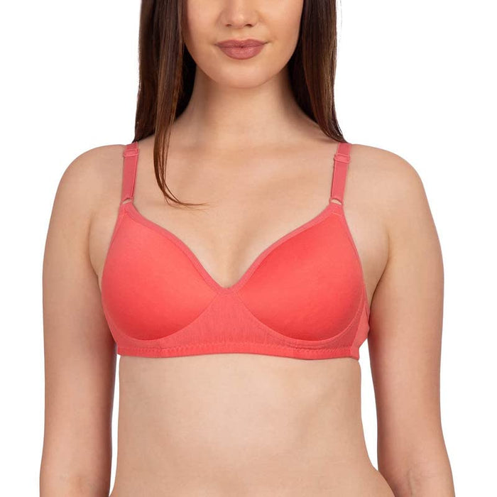 SCTC 100% Cotton Girls/Women's Everyday Wire Free (Non Wire) Non Padded B-Cup Seamless | T-Shirt | Full Coverage Bra Pack of 1 Color:: (May be Vary)