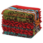 JENNY DENIAL 100% Cotton 275 GSM Hand Napkin Towel Set of Soft Multi Color (Size 11 * 17 Inch)