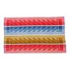 JENNY DENIAL 100% Cotton Velvet Hand Towel Set Size (14 * 21) Inch Multicolor