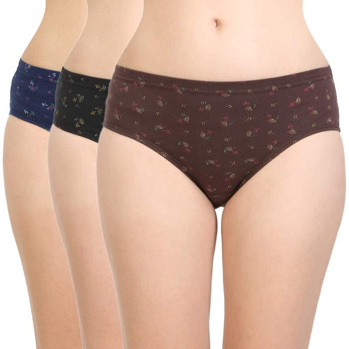 SCTC Women's & Girls Cotton Hipster high Waist Printed Underwear Panties/Panty Multicolor Pack of