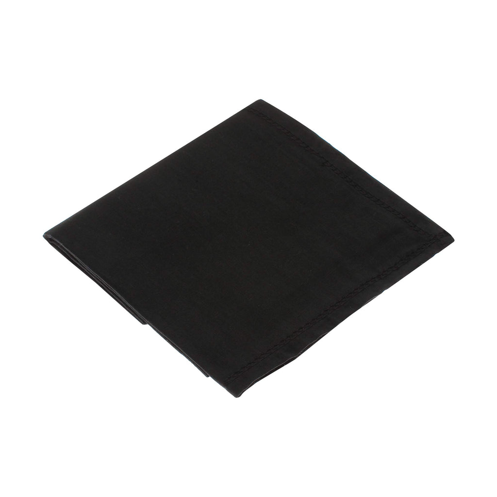 JENNY DENIAL PURE COTTON Black RUMAL/Handkerchief For Men PACK OF 12 (Size 48 * 48 CM) hankies