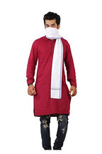 100% pure Cotton White blue strips Gamcha/Gomasa for Men 300 GSM handloom printed (size :: Full size) Stole angocha