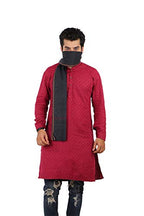 100% pure Cotton Black Gamcha/Gomasa for Men 300 GSM handloom printed (size :: Full size) Stole angocha