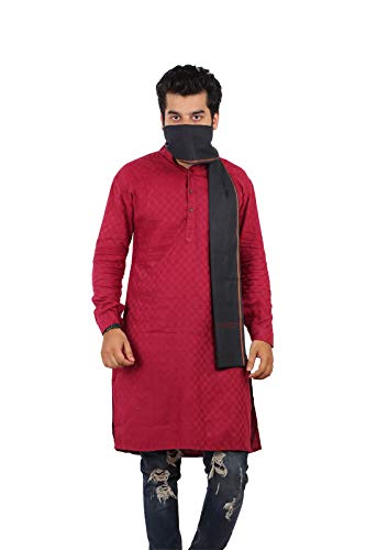 100% pure Cotton Black Gamcha/Gomasa for Men 300 GSM handloom printed (size :: Full size) Stole angocha