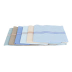 JENNY DENIAL 100% Cotton Multicolor Handkerchief/Rumal for men and boys Big size XXL Size 48 * 48 Cm Strip design Combo Pack