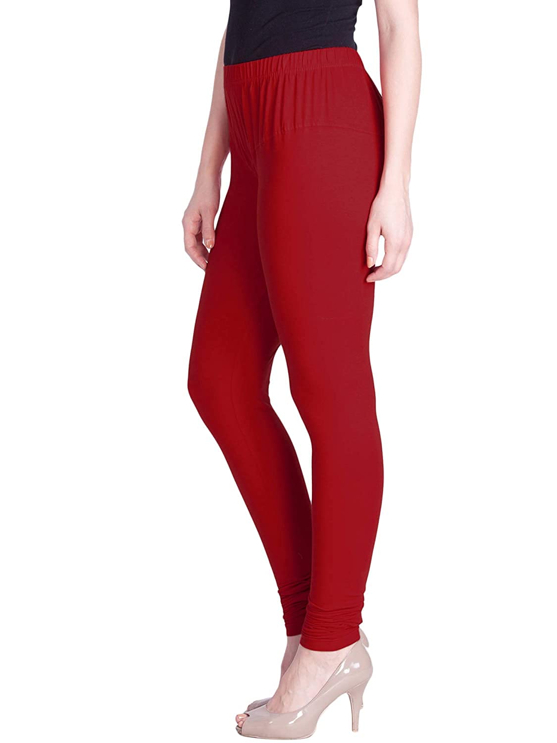 SCTC 100% Cotton Lycra Fully Stretchable Ankle Length Churidar Slim fit & Skin fit Leggings for Girls and Women Bottom wear Free Size Pack of 1pcs
