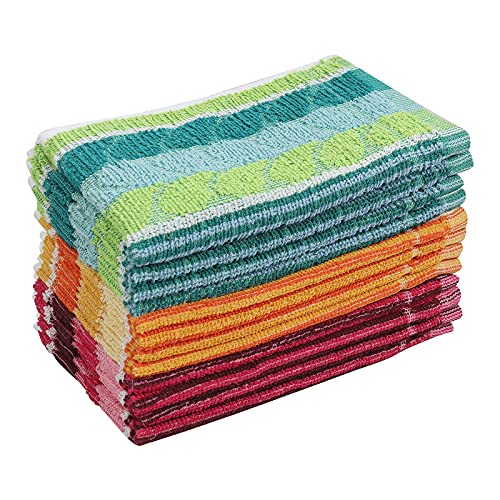 JENNY DENIAL 100% Cotton 275 GSM Hand Napkin Towel Set of Soft Multi Color (Size 11 * 17 Inch)