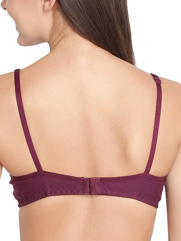 SCTC 100% Cotton Girls/Women's Everyday Wire Free (Non Wire) Non Padded B-Cup Seamless | T-Shirt | Full Coverage Bra Pack of 1 Color:: (May be Vary)