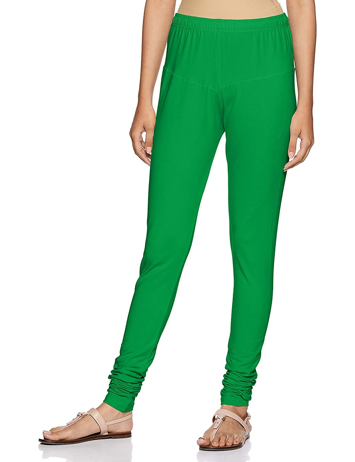 SCTC 100% Cotton Lycra Fully Stretchable Ankle Length Churidar Slim fit & Skin fit Leggings for Girls and Women Bottom wear Free Size Pack of 1pcs