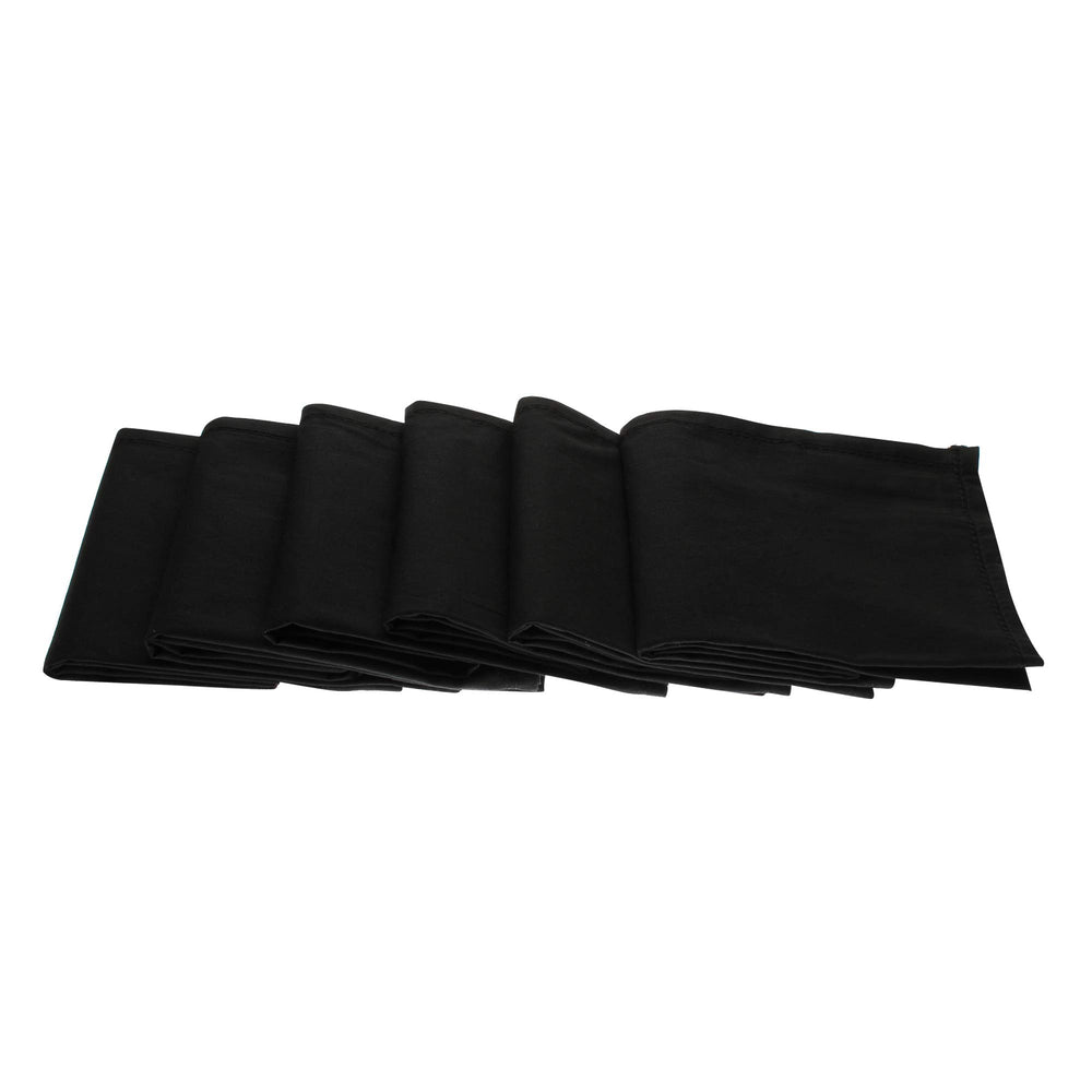 JENNY DENIAL PURE COTTON Black RUMAL/Handkerchief For Men PACK OF 12 (Size 48 * 48 CM) hankies
