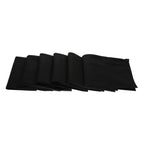 JENNY DENIAL PURE COTTON Black RUMAL/Handkerchief For Men PACK OF 12 (Size 48 * 48 CM) hankies