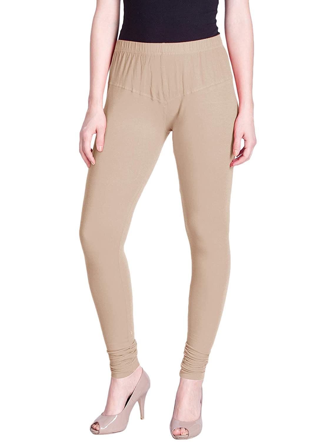 SCTC 100% Cotton Lycra Fully Stretchable Ankle Length Churidar Slim fit & Skin fit Leggings for Girls and Women Bottom wear Free Size Pack of 1pcs