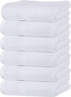 JENNY DENIAL 100% Cotton Hand Towel Set Size (16 * 24) Inch White
