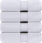 JENNY DENIAL 100% Cotton Hand Towel Set Size (16 * 24) Inch White