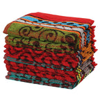 JENNY DENIAL 100% Cotton 275 GSM Hand Napkin Towel Set of Soft Multi Color (Size 11 * 17 Inch)