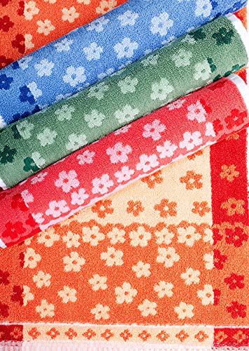JENNY DENIAL 450 GSM 100% Pure Cotton Soft and Super Absorbent Hand Towels (Multicolour, Medium, 30 x 52 cm) -