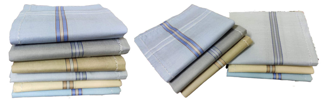 JENNY DENIAL Cotton Handkerchief, Rumal, Hankey for man Multi color 12 Pcs Machine washable