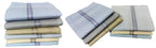 JENNY DENIAL Cotton Handkerchief, Rumal, Hankey for man Multi color 12 Pcs Machine washable