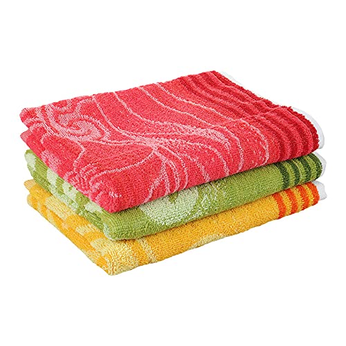 JENNY DENIAL 100% cotton hand towels set of 3 Big Size 300gsm (17*35 Inch)