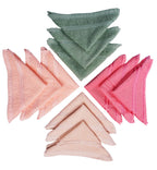 JENNY DENIAL 100% Cotton Zero Twist Face Towel 300 GSM Set of 12 pcs (Small Size :: 27 * 27 cm) Multi Color (12)