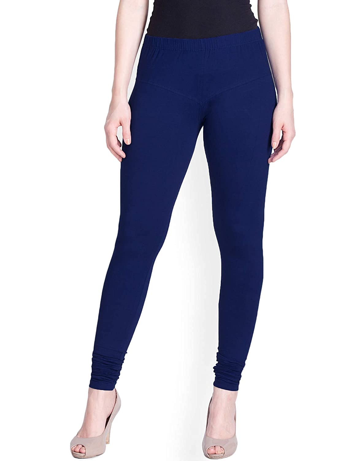 SCTC 100% Cotton Lycra Fully Stretchable Ankle Length Churidar Slim fit & Skin fit Leggings for Girls and Women Bottom wear Free Size Pack of 1pcs